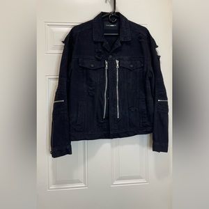 Black fashion nova men jean jacket